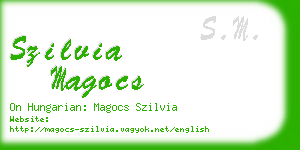 szilvia magocs business card